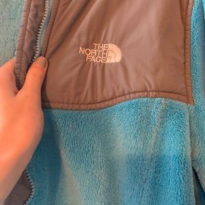 Blue and Gray North Face Jacket